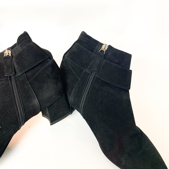 Aquatalia Phiona black suede buckle pointy boot 7.5 - Picture 4 of 10